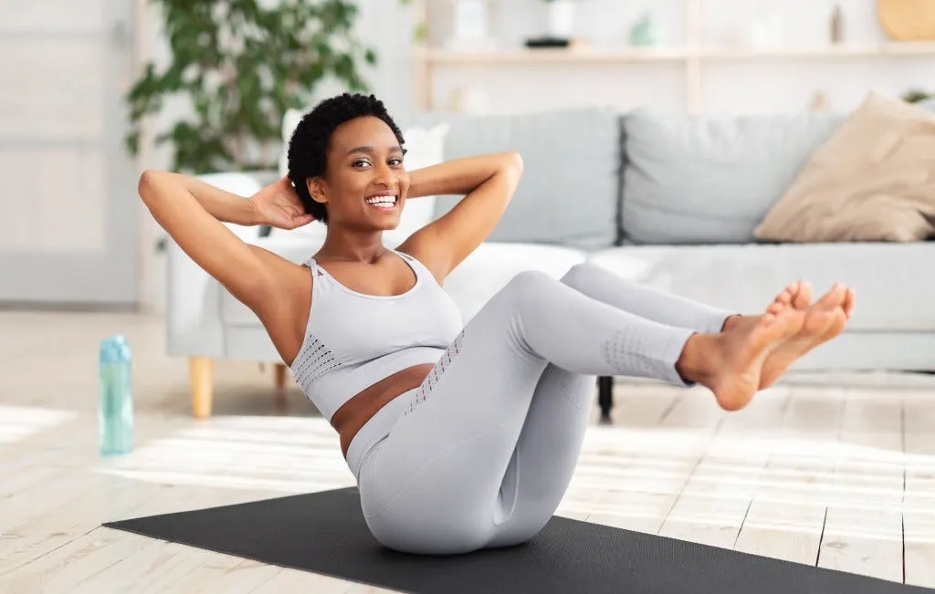 Minimalist studio space with mats